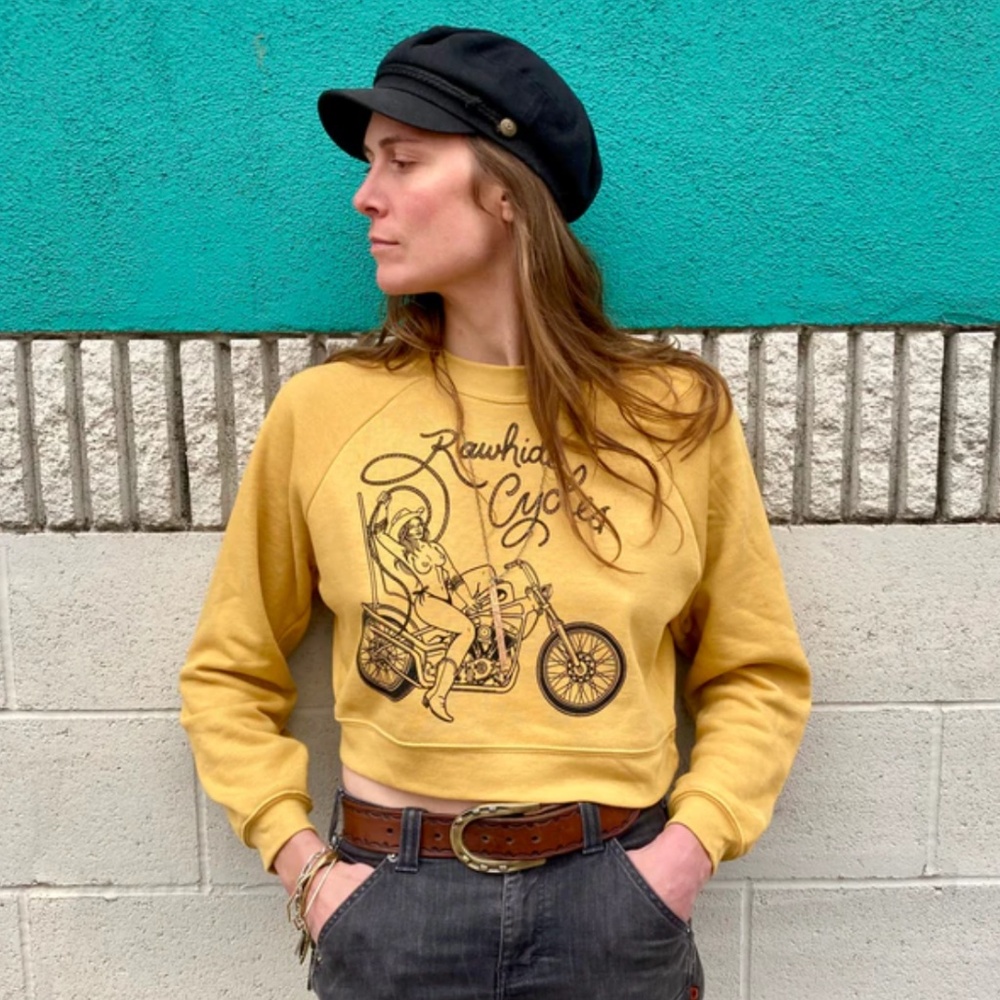 Rawhide Cycles | Rawhide Rodeo Queen Crop Crewneck Medium